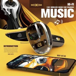 Avtomobil üçün FM ötürücü Moxom MX-VC12 Black