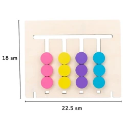 Головоломка C-LO-03, 3-5 лет, дерево, разноцветная