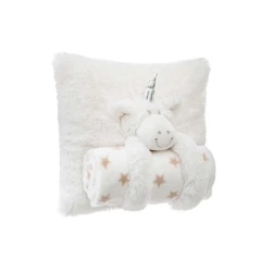 Набор Atmosphera подушка + плед, Единорог, Белый