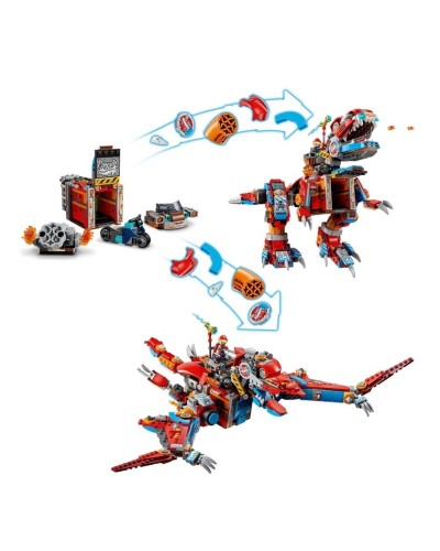 Konstruktor LEGO Dreamzzz Cooper's Robot Dinosaur C-Rex 71484, 917 parça, 9 yaşdan