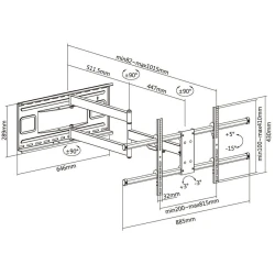 Кронштейн для телевизора 2E Kokbu 43-80