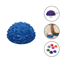 Полукруглый массажный мяч для ног Gymnic 1022 ПВХ, голубой, 16 см