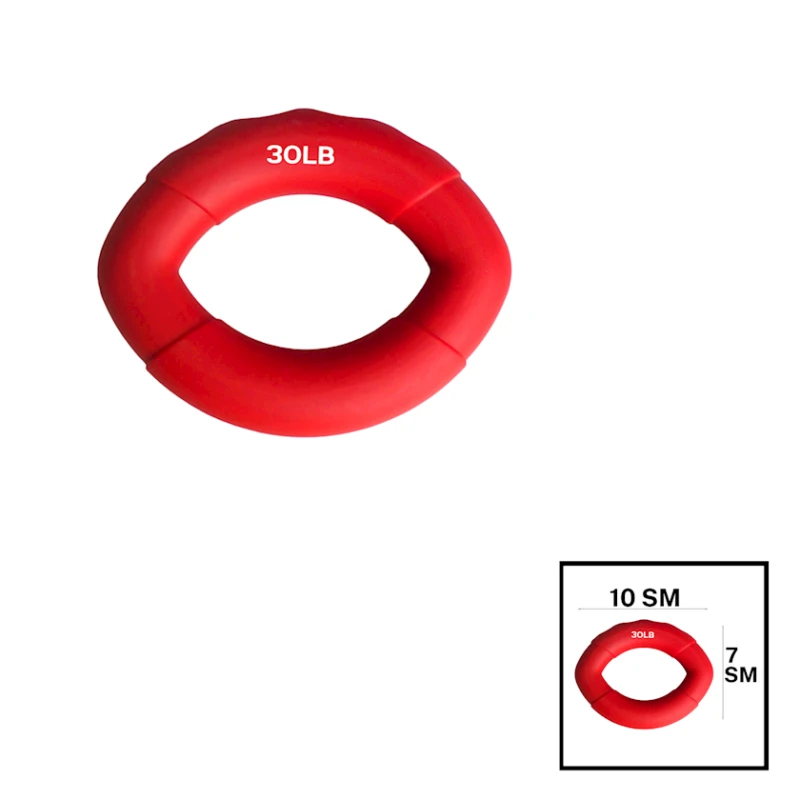 Кистевой эспандер Gymnic, силикон, красный, 7x10 см, 30 LB, 14 кг Кистевой эспандер Gymnic, силикон, красный, 7x10 см, 30 LB, 14 кг