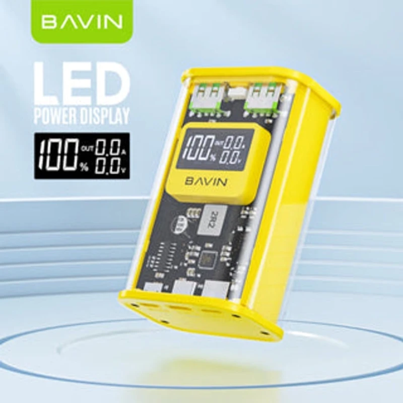 Внешний аккумулятор Bavin PC1011 10000 mAh Yellow Внешний аккумулятор Bavin PC1011 10000 mAh Yellow
