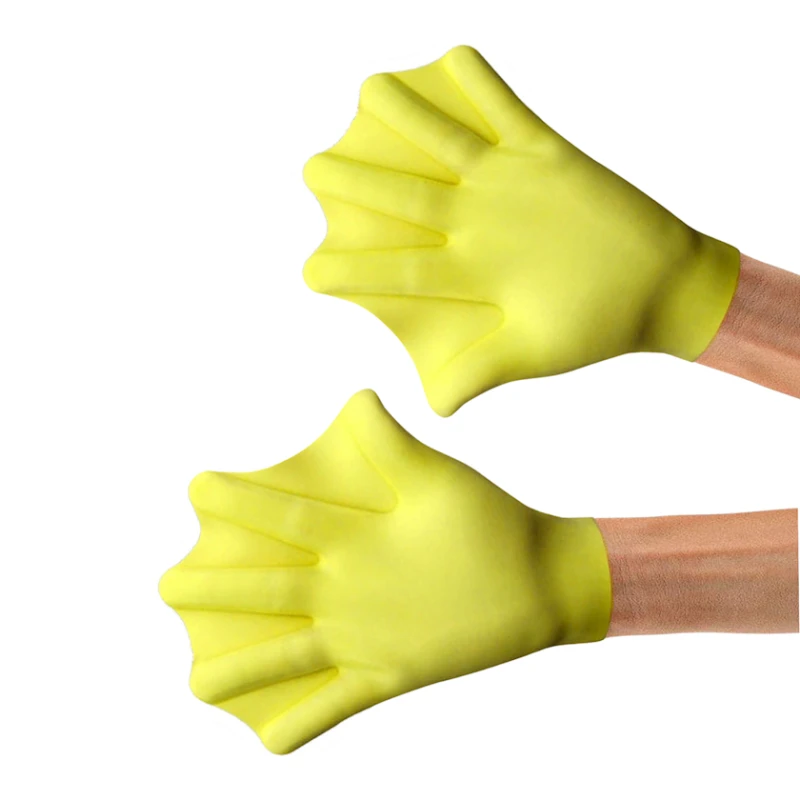 Перчатки для плавания Speedo 1577, 22x9 см, желтые