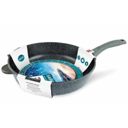 Сковородка Нева Металл Байкал 2528, 28 см, алюминий, черная