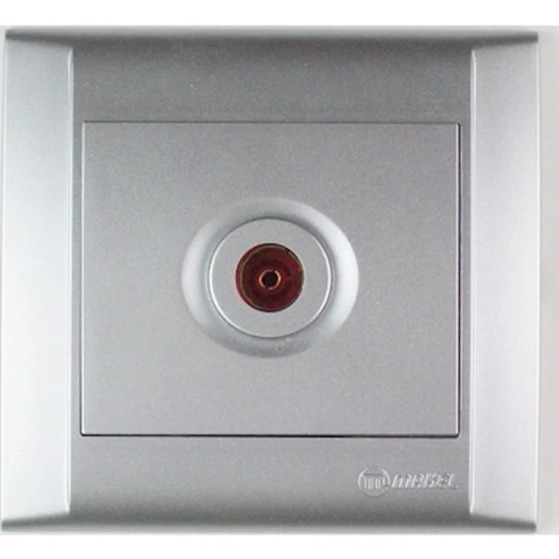 Televizor üçün rozetka Makel, boz Televizor üçün rozetka Makel, boz