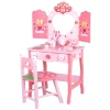 Детское трюмо со стульчиком LZJ-0718, 39x45x96 см, розовый
