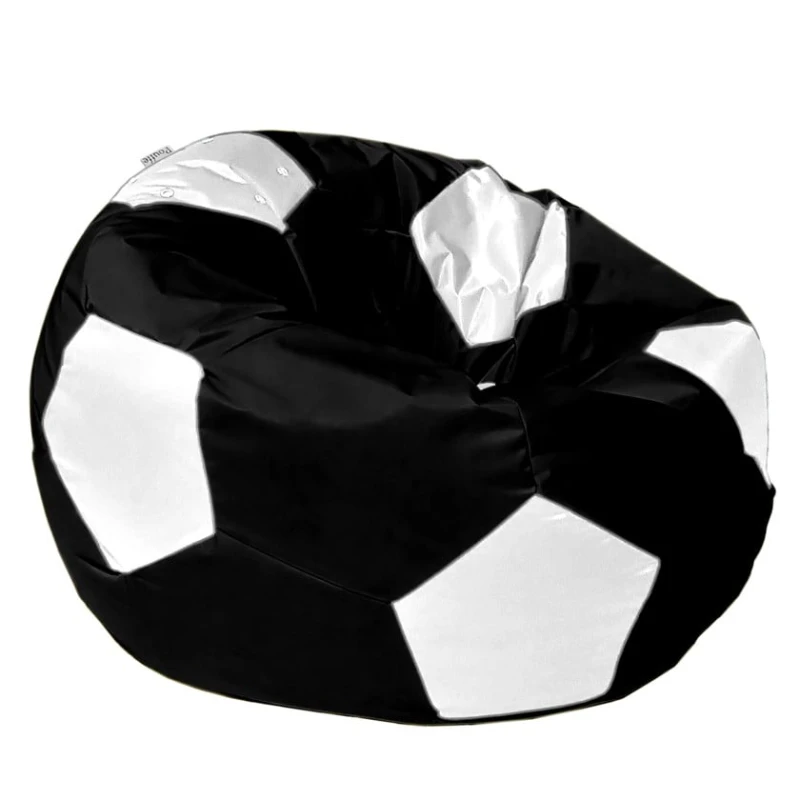 Пуфик DTOXL002, черный/белый, 95x95 см