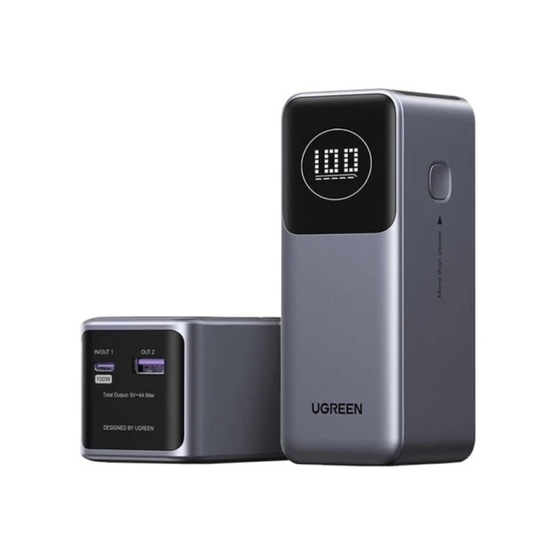 Внешний аккумулятор Ugreen Nexode PB724 100W 12000 mAh Gray Внешний аккумулятор Ugreen Nexode PB724 100W 12000 mAh Gray