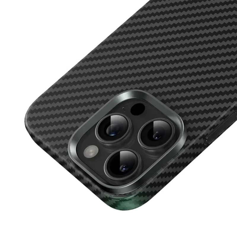 Чехол Green Lion Magsafe Kevlar для Apple iPhone 16 Pro Max Black Чехол Green Lion Magsafe Kevlar для Apple iPhone 16 Pro Max Black