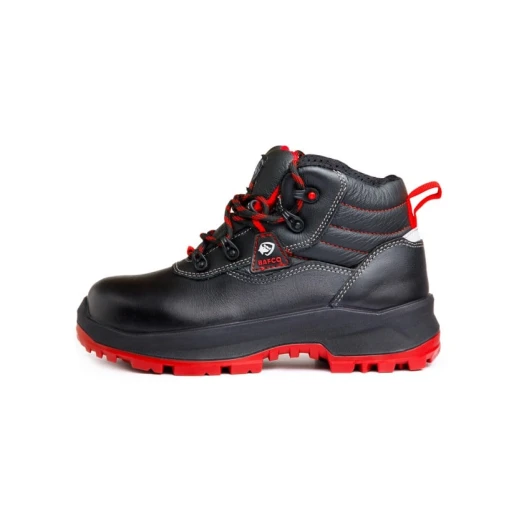 Yarımbotlar Bafco S3_Fortess, qara, təbii dəri, ölçü 45