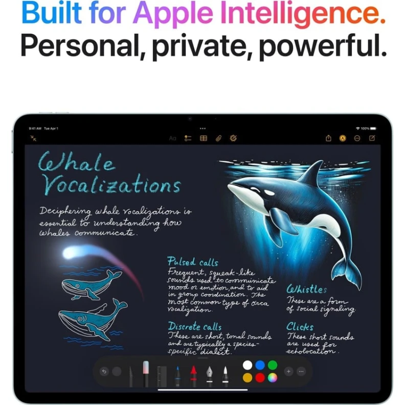 Планшет Apple iPad Air 13 M3 2025 Wi-Fi 256GB - Starlight MCNQ4 (Официальная гарантия)