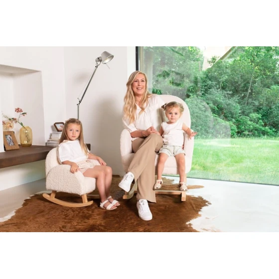 Кресло-качалка Childhome, белое, 45х45х56 см