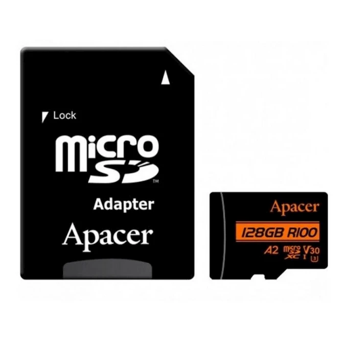 Карта памяти Apacer 128GB (AP128GMCSX10U8-R-N) Карта памяти Apacer 128GB (AP128GMCSX10U8-R-N)