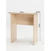 Письменный стол Letta 68x75x40 см, ЛДСП, древесный, бежевый Письменный стол Letta 68x75x40 см, ЛДСП, древесный, бежевый