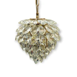 Asma çılçıraq, 3 lampa, qızılı, uzunsov