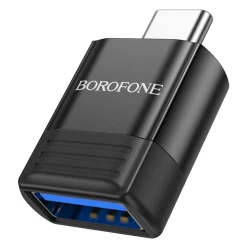 Переходник Borofone OTG BV18 USB to Type-C Black