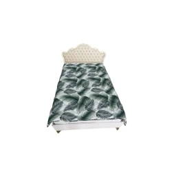 Одеяло Moon Star, 195x215 см, двуспальное, бамбук, зеленое/белое