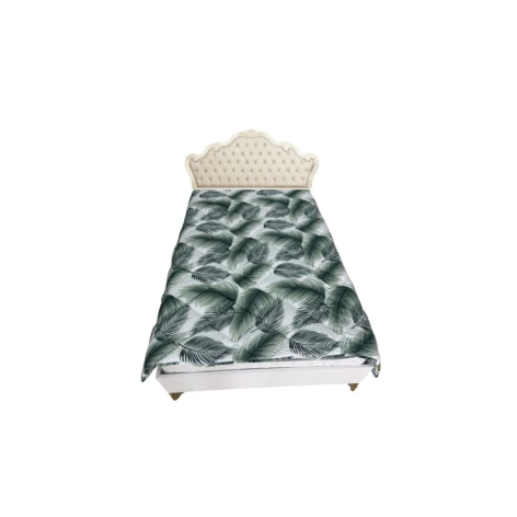 Одеяло Moon Star, 195x215 см, двуспальное, бамбук, зеленое/белое