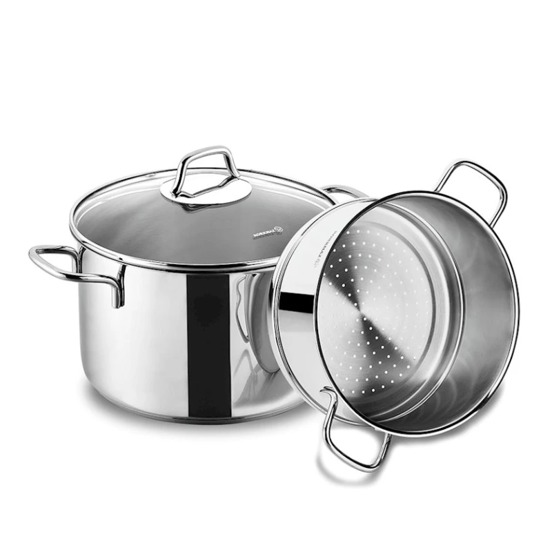 Набор кастрюль Korkmaz A1521, 3 предмета, серебристый Набор кастрюль Korkmaz A1521, 3 предмета, серебристый