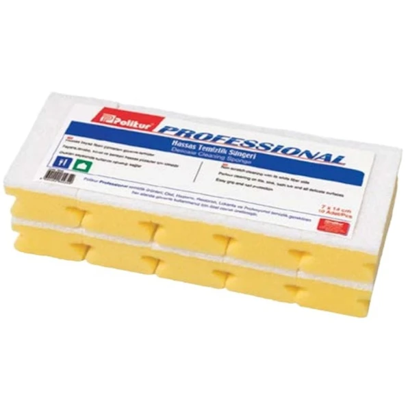 Набор губок для мытья посуды ECOBER Polikur, 10 шт, белый Набор губок для мытья посуды ECOBER Polikur, 10 шт, белый