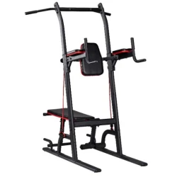 Turnik, çoxfunksiyalı, qara-qırmızı