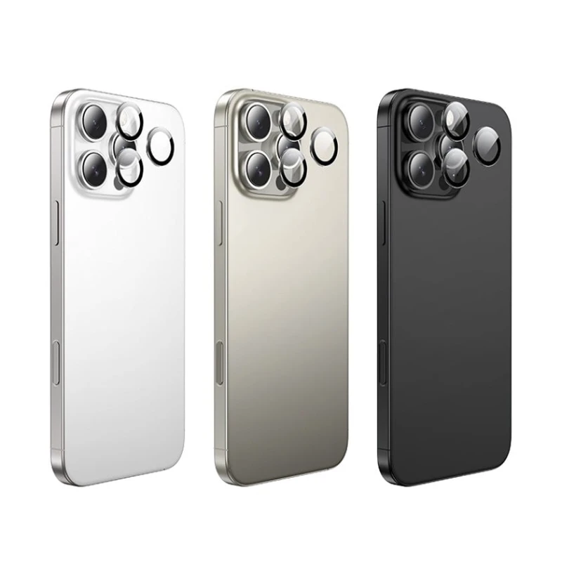 Qoruyucu antiqlare plyonka Hoco Metal Lens Apple iPhone 16 Pro Max üçün