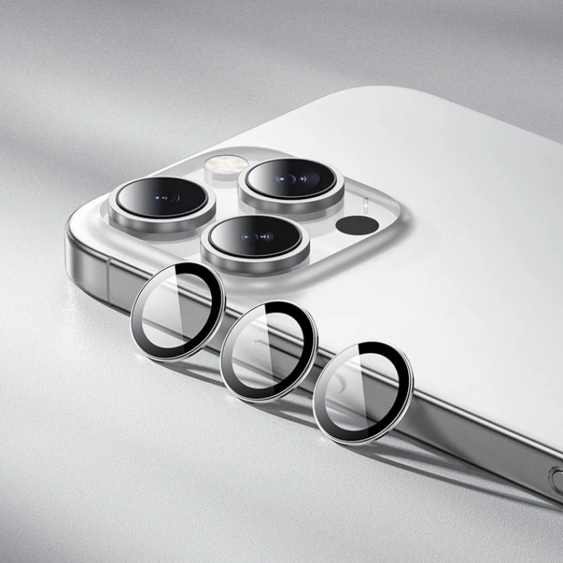 Qoruyucu antiqlare plyonka Hoco Metal Lens Apple iPhone 16 Pro Max üçün