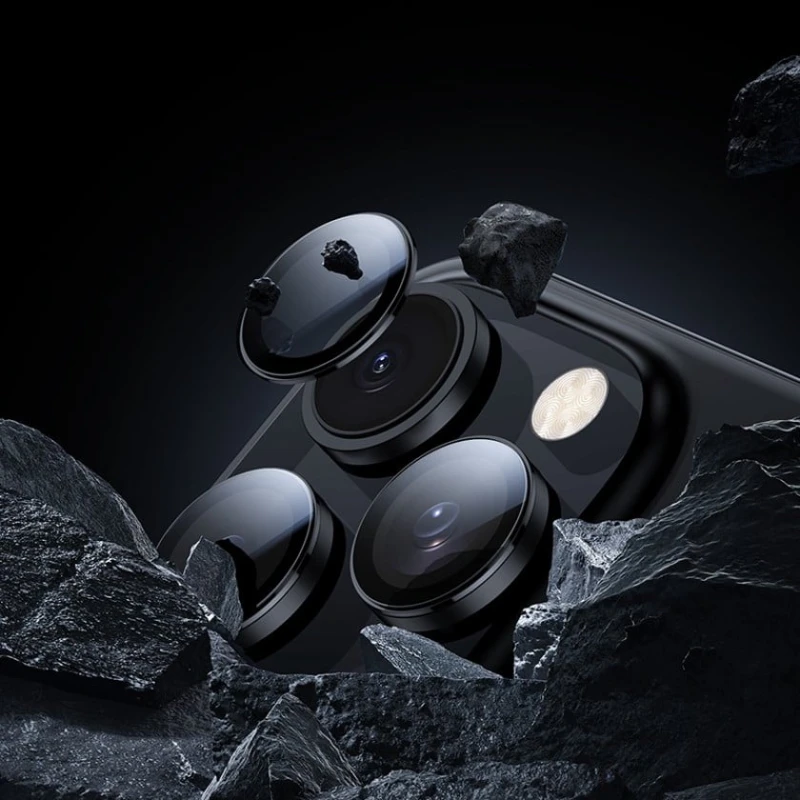 Qoruyucu antiqlare plyonka Hoco Metal Lens Apple iPhone 16 Pro Max üçün