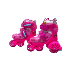 Роликовые коньки для детей M6753, розовые, размер S (31-34) Роликовые коньки для детей M6753, розовые, размер S (31-34)