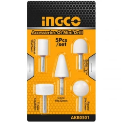 Набор шлифовальных насадок Ingco AKB0501, 5 шт