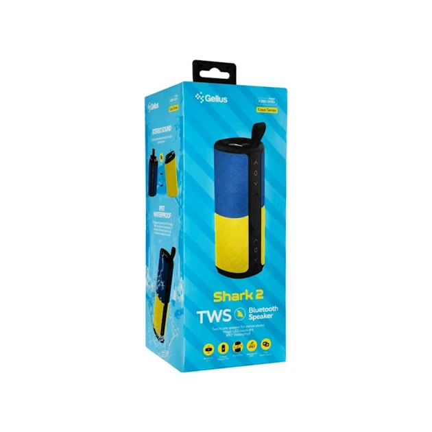 Портативная колонка Gelius by Krazi Shark2 KZBS-003U 2.0 Blue/Yellow Портативная колонка Gelius by Krazi Shark2 KZBS-003U 2.0 Blue/Yellow