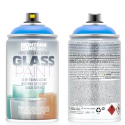 Аэрозольная полупрозрачная краска для стекла Montana Glass Paint 5055 Bay Blue, синяя, 250 мл