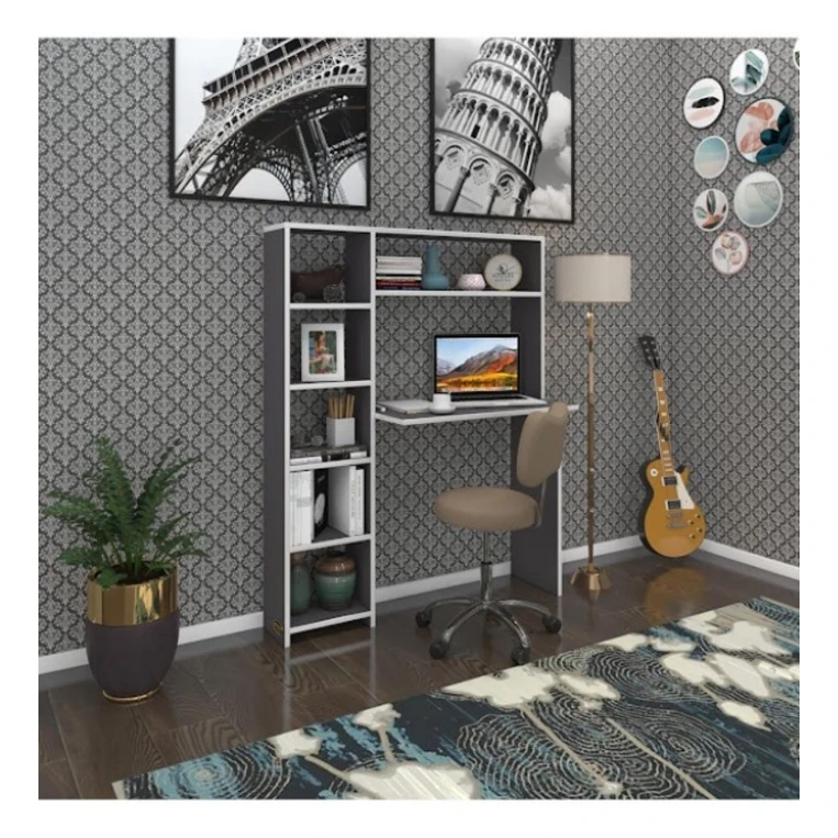 Kompüter masası Art_Komp_Masası 64, antrasit, 142x114x40 sm