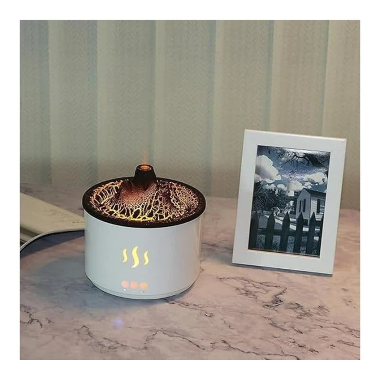 Увлажнитель воздуха Holdmay Вулкан с эффектом пламени и подсветкой