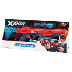 Бластер Zuru Zuru X-Shot Red Excel Hawk Eye, пластик, синий/красный