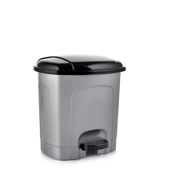 Pedallı zibil qutusu Decoria 3 lt boz