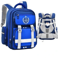 Məktəbli bel çantası oğlanlar üçün Bobdog 468, göy Məktəbli bel çantası oğlanlar üçün Bobdog 468, göy