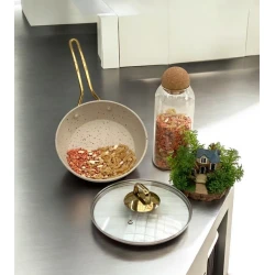 Сковородка Gallery Home GH-000051, гранит, коричневая, 28 см