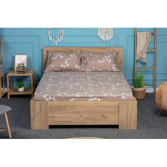 Комплект постельного белья Moon Star SHA-0000999, простыня 180x200 см, наволочка 50х70 см (2 шт), двуспальный, хлопок, разноцветный