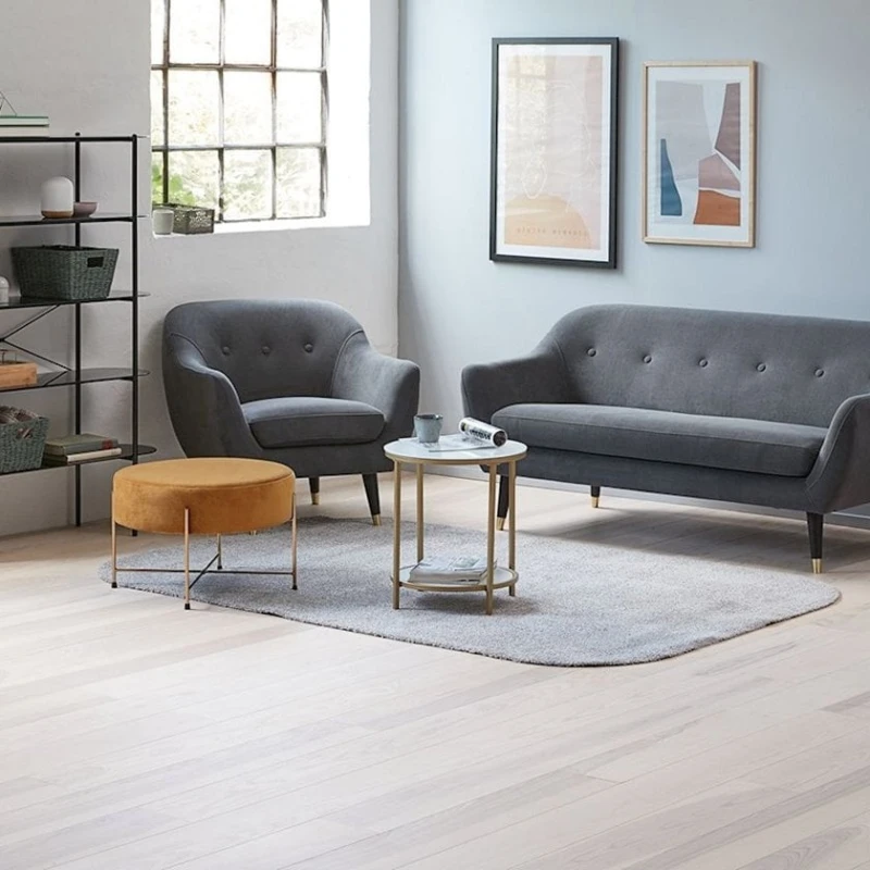 Журнальный стол JYSK Gadevang, диаметр 65 см, высота 45 см, сталь/закаленное стекло, белый/золотистый Журнальный стол JYSK Gadevang, диаметр 65 см, высота 45 см, сталь/закаленное стекло, белый/золотистый