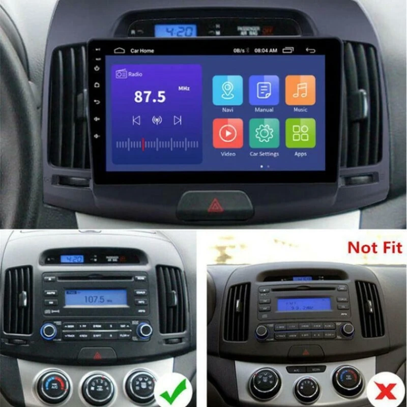 Avtomobil monitoru The Boss Hyundai Elantra 2007-2011 üçün