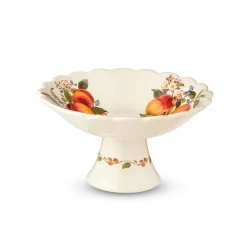 Фруктовница NuovaCer 7446-PES, керамика, белая, 30 см