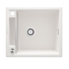 Mətbəx çanağı Deante Magnetic A103, qranit, ağ, 56x50x21.9 sm