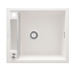 Кухонная мойка Deante Magnetic A103, гранит, белая, 56x50x21.9 см