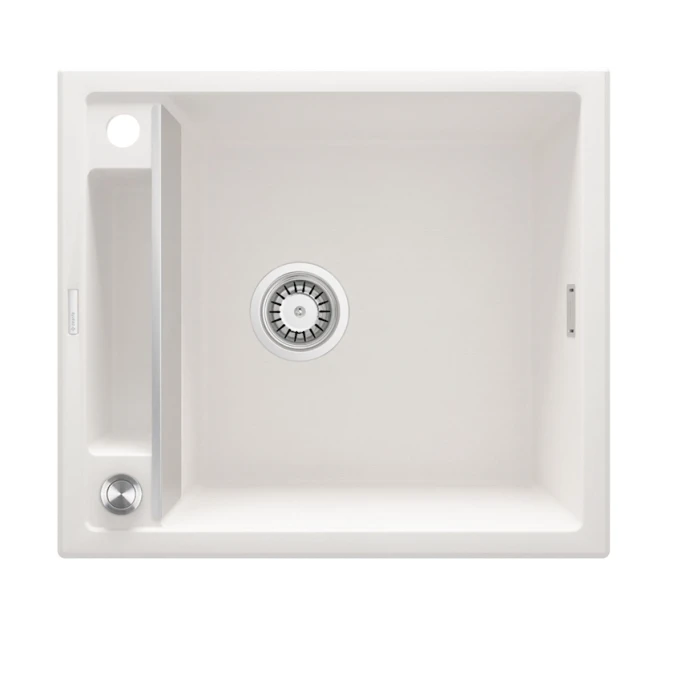 Кухонная мойка Deante Magnetic A103, гранит, белая, 56x50x21.9 см