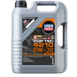 Моторное масло Liqui Moly Top Tec 4210 0W-30, 5 л Моторное масло Liqui Moly Top Tec 4210 0W-30, 5 л