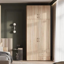 Шкаф Art Mebel Art-100-31, бежевый, ламинат, 210х100х50 см