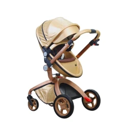 Uşaq arabası Hot Mom FE22W, qızılı